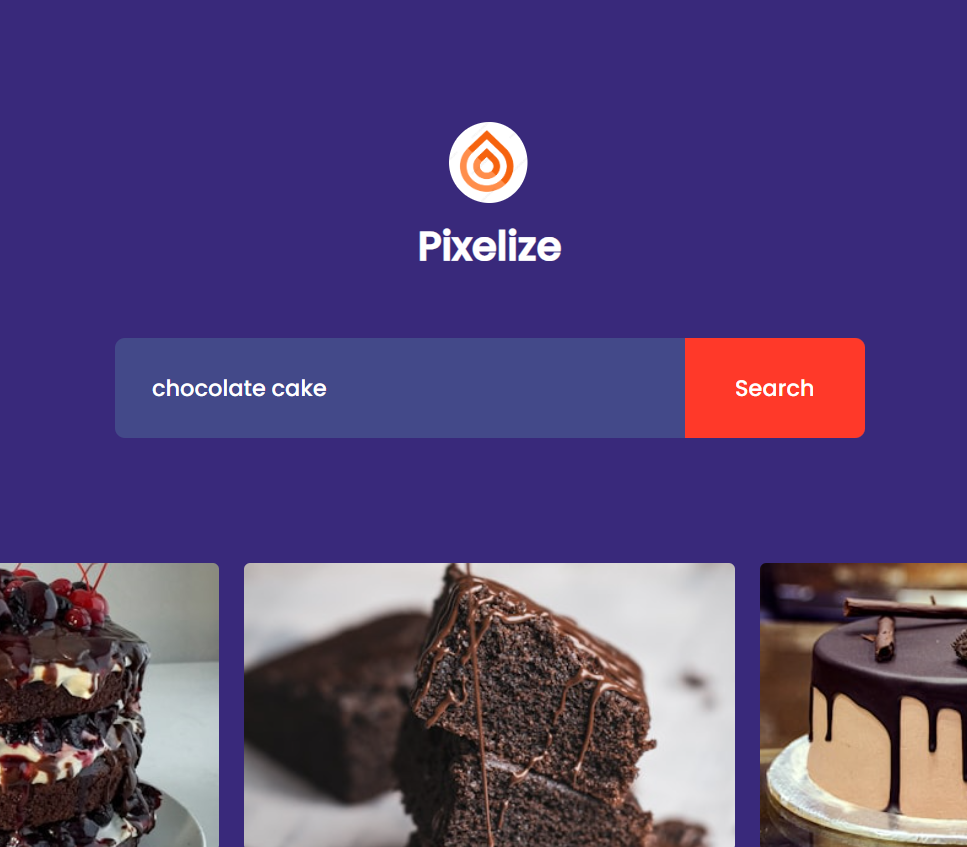 Pixelize Image Search Engine